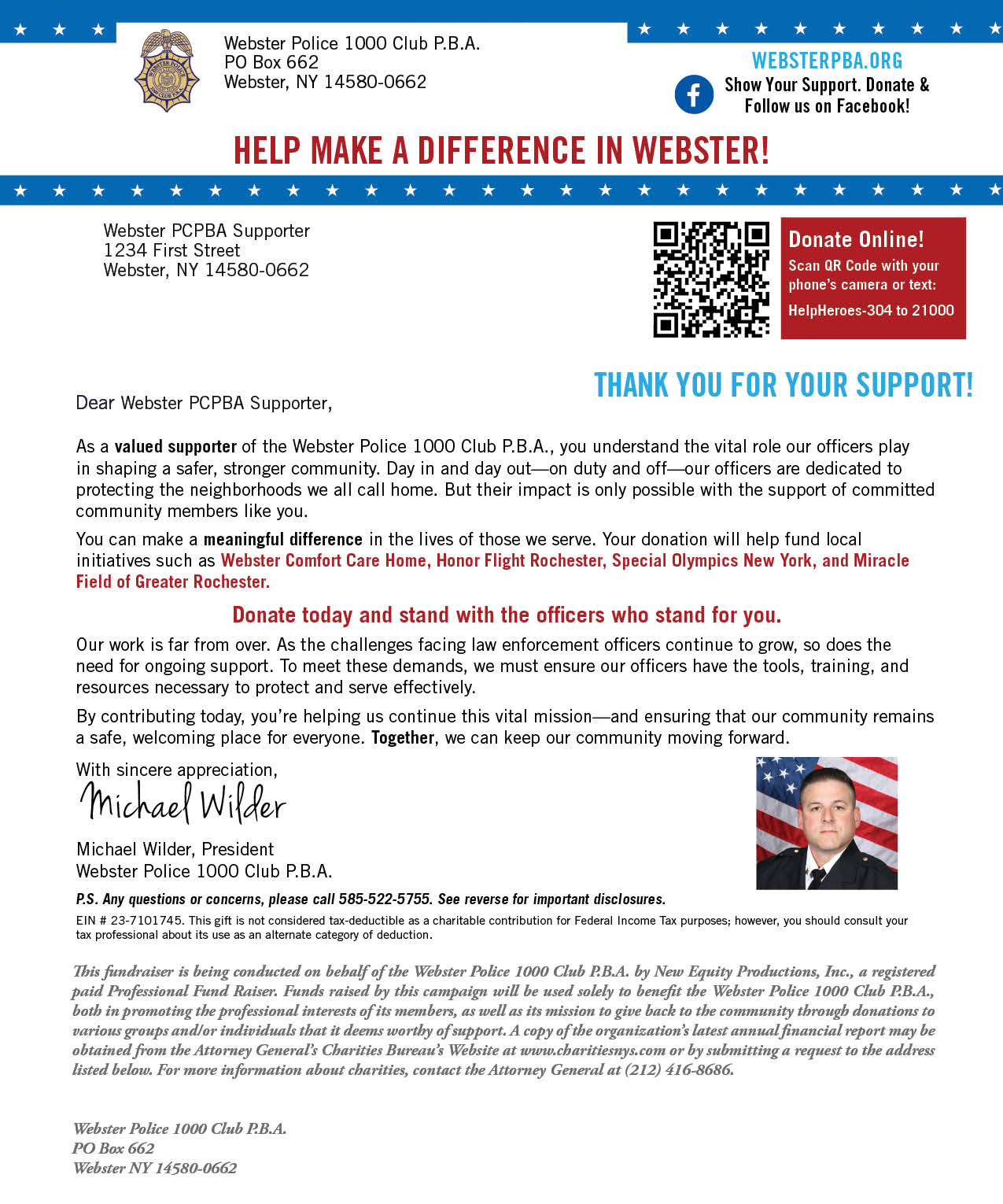 Donation Letter
