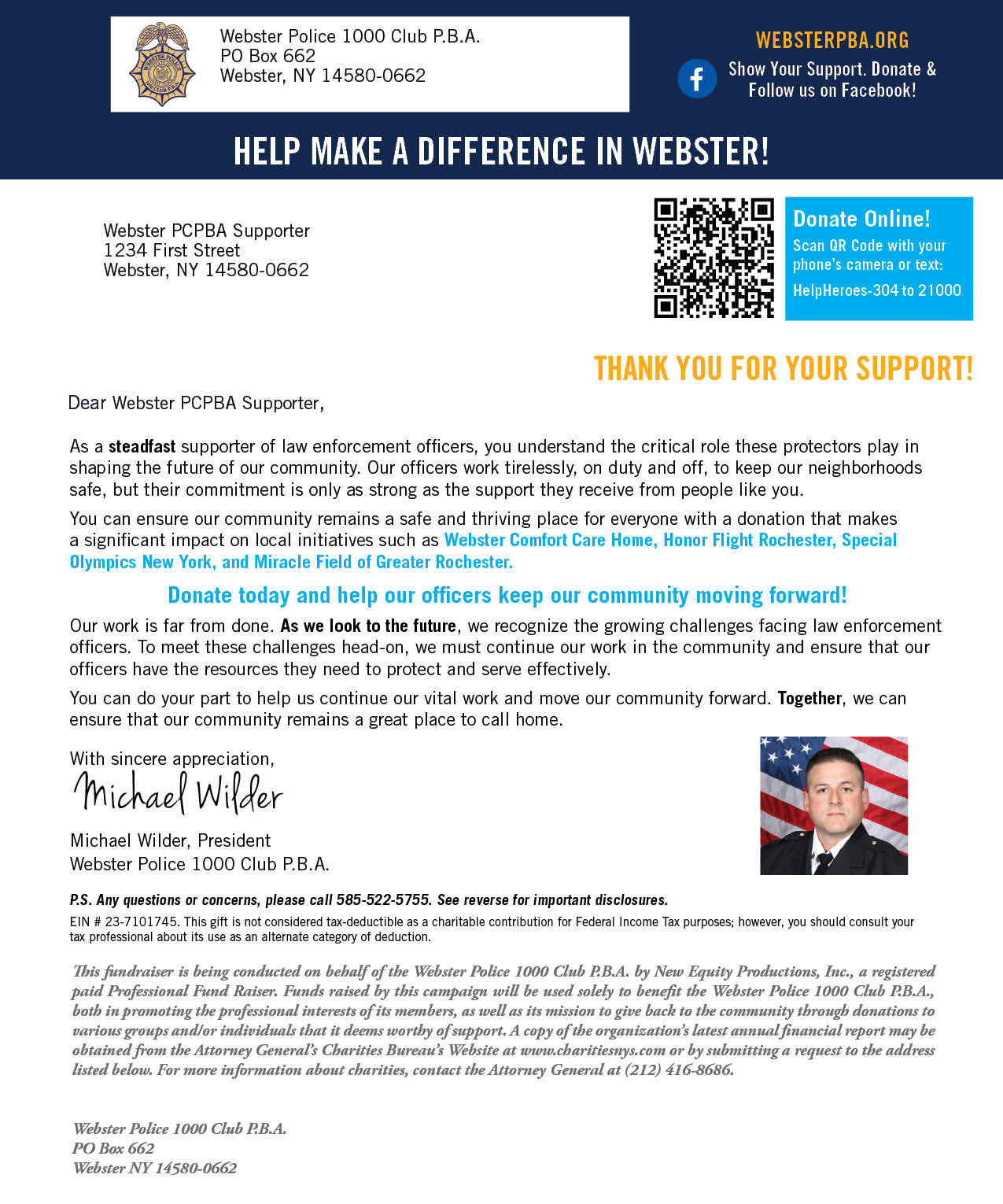 Donation Letter